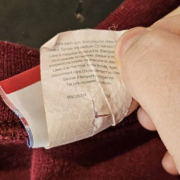 Vintage 90s Maine Large Embroidered‎ Crewneck Sweatshirt Maroon Lighthouse Beach - Picture 7 of 10